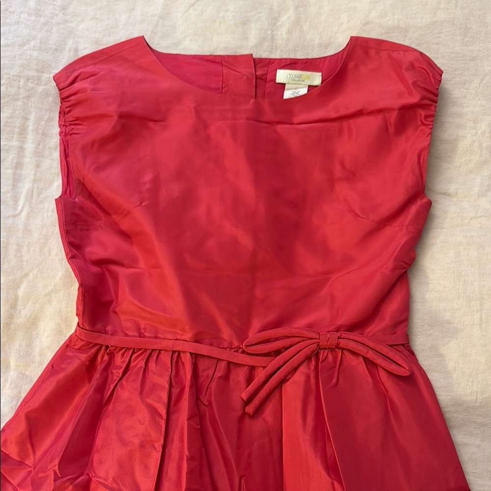 J. Crew Girls EUC Grayson Silk Formal Dress - Red size 14